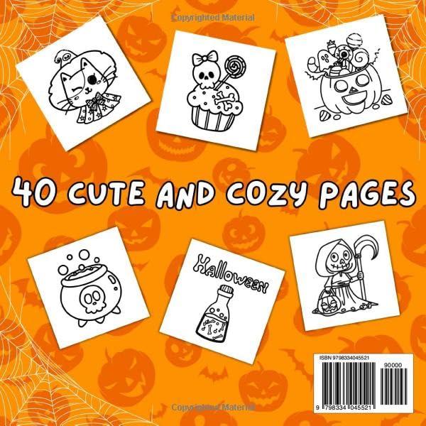 Cute and Cozy Halloween Coloring Book - Back