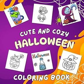 Cute and Cozy Halloween Coloring Book