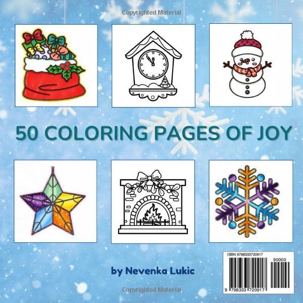 Cozy Winter Coloring Book - Back
