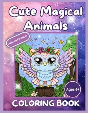 Cute Magical Animals Coloring Book