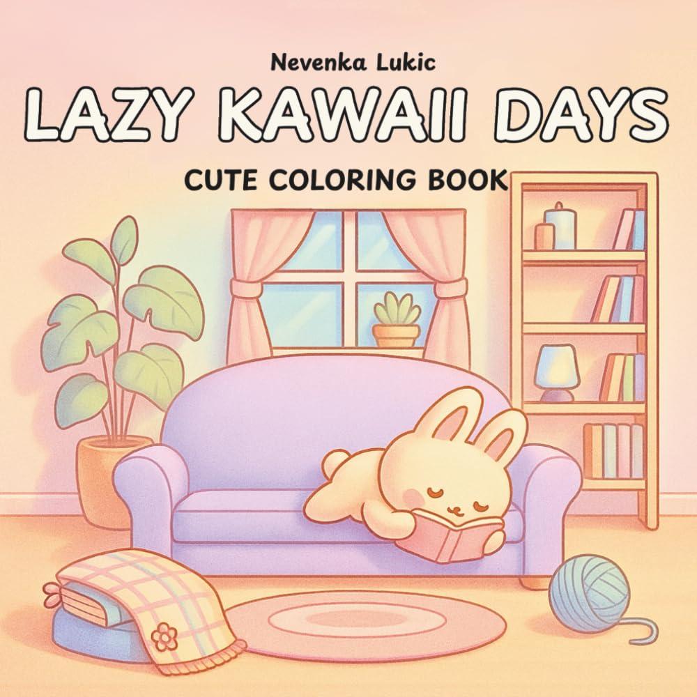 Lazy Kawaii Days Coloring Book