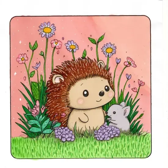 Kawaii Friends - Hedgehog