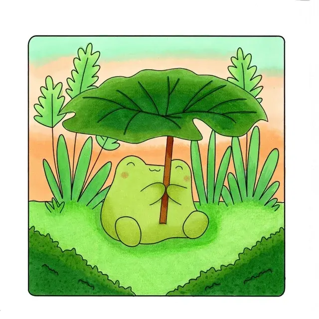 Lazy Kawaii Days - Cute Calm Frog